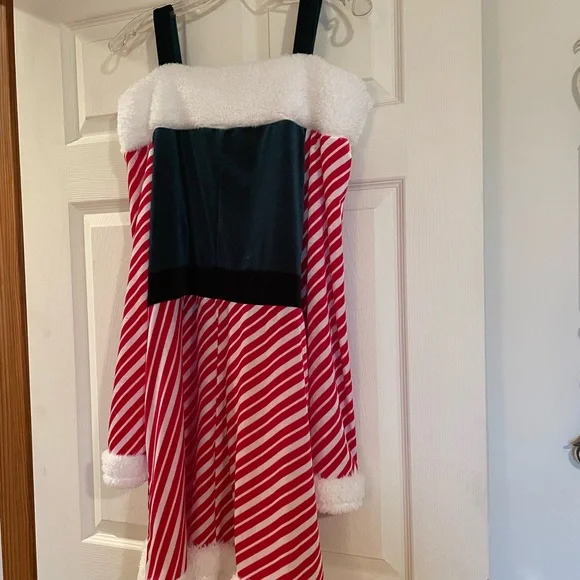 white christmas dresses Peppermint Elf Christmas Sweater Dress – Ragstock